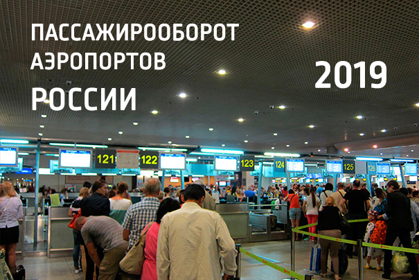 Пассажиропоток аэропортов России за 2019 год. Авиа Адв.