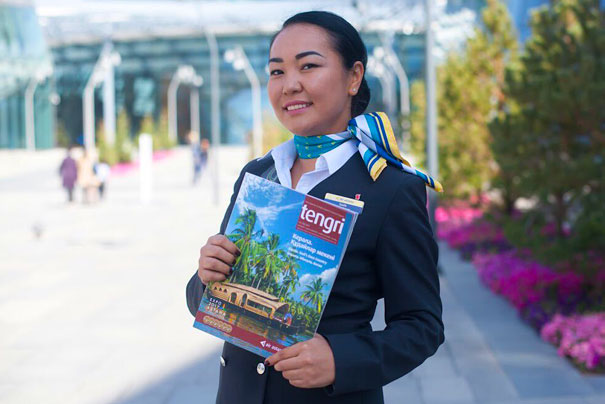 Реклама в бортовом журнале Air Astana