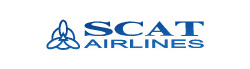 Publicidad en los aviones de la línea aérea SCAT Airlines