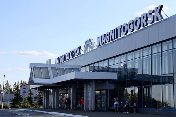 Реклама в аэропорту города Магнитогорска