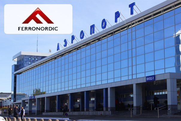Размещение рекламы Ферронордик в аэропорту Иркутска