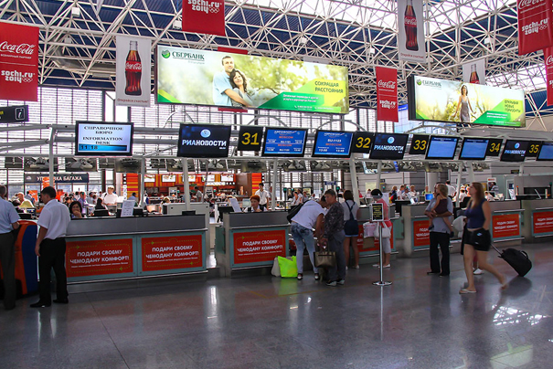 Размещение рекламы на лайтбоксах в аэропорту Жуковский