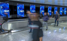 Digital реклама в аэропорту Фьюмичино / Fiumicino в Риме (Италия)
