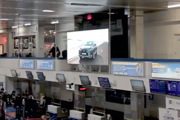 Размещение рекламы на видеоэкранах в аэропорту в Мурманске