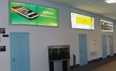 Реклама на световых коробах в бизнес терминале аэропорта Курумоч в Самаре
