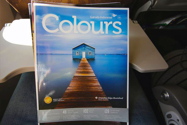 Реклама в бортовом журнале Colours