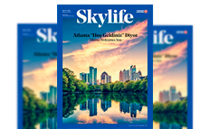 Реклама в бортовом журнале Skylife
