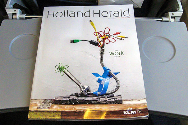 Реклама в бортовом журнале Holland Herald